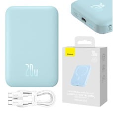 Powerbank Baseus Magnetic Mini 6000mAh 20W MagSafe (mėlyna)