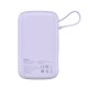 Powerbank Baseus Qpow Pro Lightning kábellel, USB-C, USB, 10000mAh, 20W (lila)