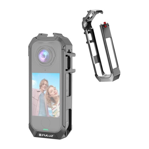 Puluz metalinis apsauginis dėklas, skirtas Insta 360 X4 Air (pilkas) Puluz metalinis apsauginis dėklas, skirtas Insta 360 X4 Air (pilkas)