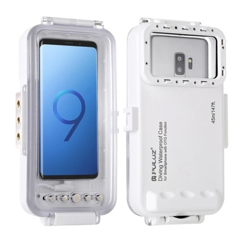 Puluz Waterproof Case (45m) for USB-C Smartphones for Underwater Photos and Videos (White) Puluz Waterproof Case (45m) for USB-C Smartphones for Underwater Photos and Videos (White)