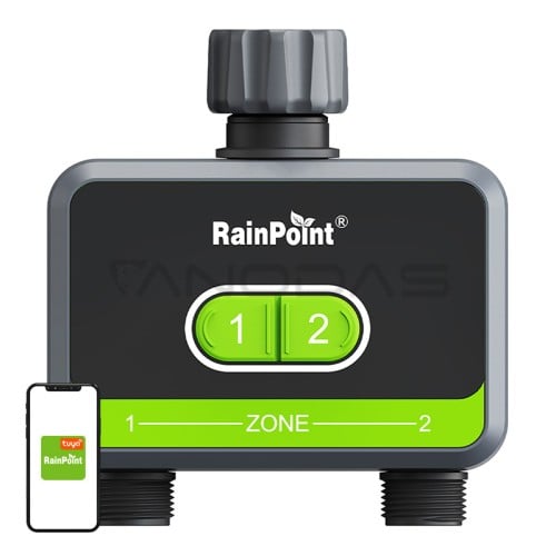 RainPoint 2-zone irrigation controller with app RainPoint 2-zone irrigation controller with app