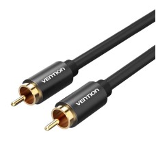 RCA Audio Cable 1m Vention VAB-R09-B100 Black Metal