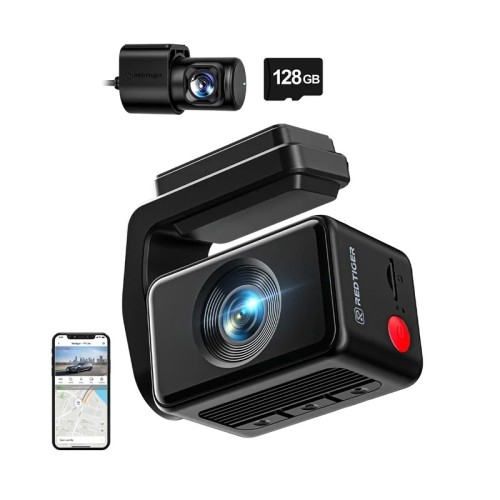 REDTIGER F4 Pro WiFi 4K + 1080p 128 GB vaizdo registratorius REDTIGER F4 Pro WiFi 4K + 1080p 128 GB vaizdo registratorius