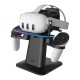RGB vertikalus stovas Meta oficialiai bendras Kiwi Design QC03, skirtas Meta Quest 3 / Quest 2 / Quest PRO Black