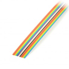 Ribbon cable 16 colored wires IDC raster 1.27mm - roll 30.5m