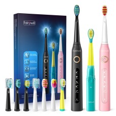 FairyWill FW-507 Family Sonic Toothbrush Set with Nozzle Set