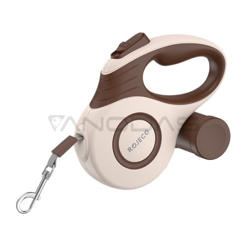 Rojeco A12 5M automatinis ištraukiamas šuns pavadėlis (rudas) Rojeco A12 5M automatinis ištraukiamas šuns pavadėlis (rudas)