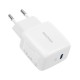 Sieninis įkroviklis 25W PD Ricomm RC251 EU, 1xUSB-C + 2.1m USB-C kabelis