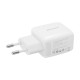 Sieninis įkroviklis 25W PD Ricomm RC252 EU, 1xUSB-A, 1xUSB-C + 2.1m USB-C kabelis