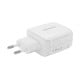 Sieninis įkroviklis 65 W GaN Ricomm RC652 EU, 2xUSB-C + 2.1 m USB-C kabelis