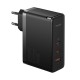 Sieninis įkroviklis Baseus GaN5 Pro 2xUSB-C + USB 160W - Juodas