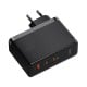 Sieninis įkroviklis Baseus GaN5 Pro 2xUSB-C + USB 160W - Juodas