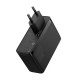 Sieninis įkroviklis Baseus GaN5 Pro 2xUSB-C + USB 160W - Juodas