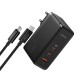 Sieninis įkroviklis Baseus GaN5 Pro 2xUSB-C + USB 160W - Juodas