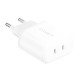 Wall charger Cygnett 2x USB-C 35W (white)