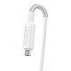 Sieninis įkroviklis Dudao A2EUL 2x USB su Lightning kabeliu (baltas)