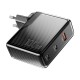 Wall charger, Essager, ECT2CA-ZXB01-Z, GaN, USB-A, USB-C 100W (black)