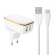 Wall charger  LDNIO A2204 2USB + USB-C cable