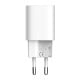 Sieninis įkroviklis LDNIO A2318C USB USB-C 20W + USB-C kabelis - Baltas