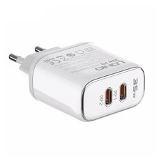 Wall charger LDNIO A2528M 2USB-C for Apple + USB-C - Lightning Cable