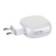 Sieninis įkroviklis LDNIO 2xUSB + USB-C PD + QC 3.0 32W - Baltas