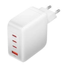 Wall charger, Vention, FEIW0-EU,  3xUSB-C, USB- A, 140W/140W/30W/18W, GaN (white)