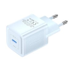 Sieninis įkroviklis, ventiliacija, FEPL0-EU, USB-C, 20 W, GaN (mėlyna)