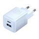 Sieninis įkroviklis, ventiliacija, FEQL0-EU, USB-C + USB-A, 30W/30W, GaN (mėlyna)