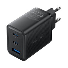 Wall charger, Vention, FERB0-EU,  2xUSB-C, USB- A, 65W/65W/30W, GaN (black)