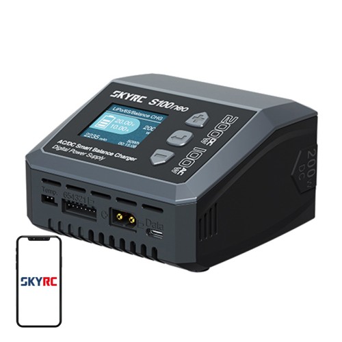 SkyRC S100neo išmanusis AC/DC įkroviklis SkyRC S100neo išmanusis AC/DC įkroviklis