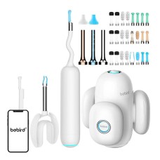 Otoskopas su ausų valymo kamera Bebird Home 30S - baltas