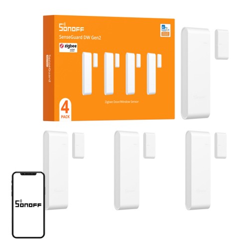 SONOFF SNZB-04PR2 Window and Door Sensor, 4-Pack SONOFF SNZB-04PR2 Window and Door Sensor, 4-Pack