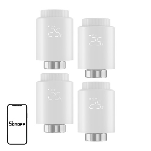 SONOFF ZigBee TRVZB Thermostatic Head, 4-Pack SONOFF ZigBee TRVZB Thermostatic Head, 4-Pack