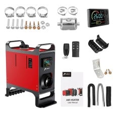 Parking heater HCALORY HC-A02, 8 kW, Diesel, Bluetooth (red)