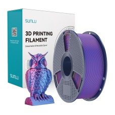 Sunlu PLA+ Silk Dual Color Filament (Red and Blue)