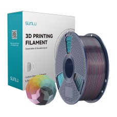 Sunlu PLA+ šilko Forth-Color gija (raudona-geltona-žalia-juoda)