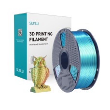 Sunlu PLA+ Silk Tri-Color Filament (red, yellow, and green)
