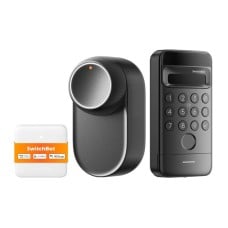 SwitchBot Ultra 3-in-1 smart lock with Hub Mini Matter control panel and Vision keypad