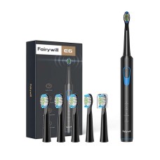 Sonic toothbrush with a set of heads FairyWill FW-E6 - black