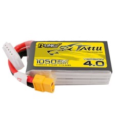 Battery Tattu R-Line 4.0 1050mAh 14.8V 130C 4S1P XT60