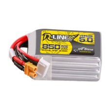 Tattu R-Line versija 5.0 850 mAh 14.8 V 4S1P 150C XT30U-F