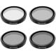 TELESIN Filter set CPL/ND8/ND16/ND32 for DJI Action 3