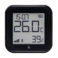 Temperatūros ir drėgmės jutiklis WIFI Shelly H&T gen3 (juodas)