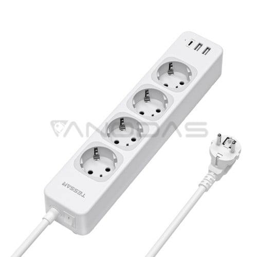 Tessan TS-307-C maitinimo laidas (baltas)  Tessan TS-307-C maitinimo laidas (baltas)