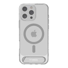 Torras Pstand serijos dėklas, skirtas iPhone 16 Pro (skaidrus)