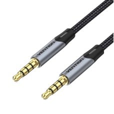 Vention TRRS 3.5mm AUX kabelis BAQHF 1m - pilka