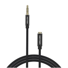 Vention TRRS 3.5mm plug - socket cable 1m - Black