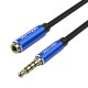 TRRS 3.5mm Male to 3.5mm Female Audio Extender 2m Vention BHCLH Blue
