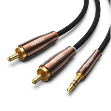 UGREEN AV170 kabelis 2x RCA Cinch kištukai - 3.5mm kištukas 1m