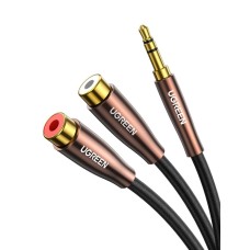 UGREEN AV194 Male 3.5mm Jack to 2x Female RCA Cable 0.25m